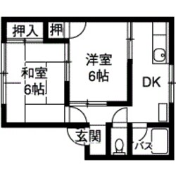 コーポヒラノの物件間取画像